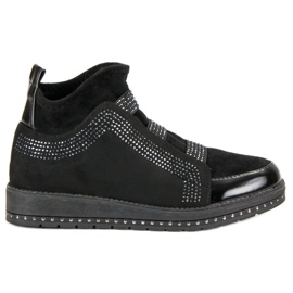 Slip-on sneakers sort
