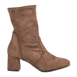 Kylie Slip-on ruskind støvletter beige