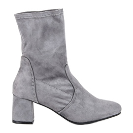 Kylie Slip-on ruskind støvletter grå