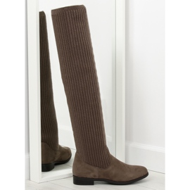 Brune musketeerstøvler BM102 khaki