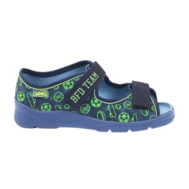 Befado børnesko sandaler tøfler 969y124 grøn marine blå