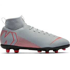 Nike Mercurial Superfly 6 Club Mg Jr AH7339 060 hvide fodboldsko