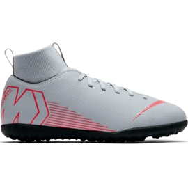Nike Mercurial Superfly X 6 Club Tf Jr AH7345 060 fodboldsko hvid