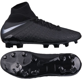 Nike Hypervenom Phantom 3 Elite Dynamic Fit Fg Jr AJ3791-001 fodboldsko sort sort