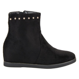 Seastar Suede Wedge Støvler sort