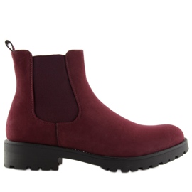 Maroon damestøvler SP16 VINRØD