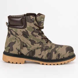 Camo støvler grøn flerfarvet