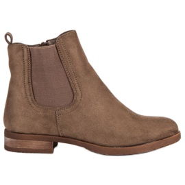 Suede Chelsea støvler brun