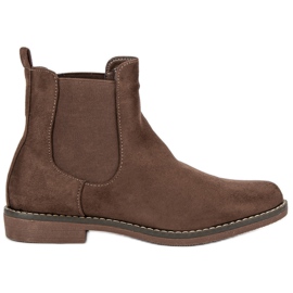 Super Mode Khaki ruskind Chelsea støvler