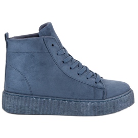 Wilady Sneakers over anklen blå