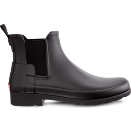 Hunter Kvinder Original Raffineret Chelsea Black sort