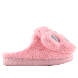 Kvinders hjemmesko pink og grå DD93 W.PINK lyserød