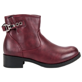 Super Me Casual Burgundy støvler rød