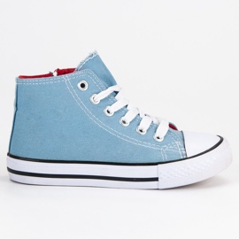 Højblå sneakers