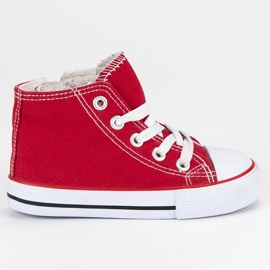 Højrøde sneakers