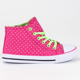 Polka dot sneakers lyserød