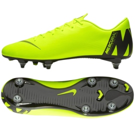 Nike Mercurial Vapor 12 Academy Sg Pro M AH7376-701 fodboldsko flerfarvet grøn