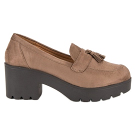 Ch. Creation Stilfulde mocassin sko brun