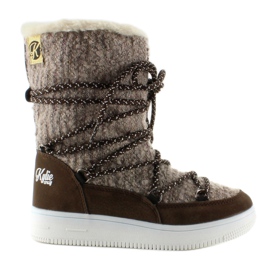 Børns eskimoski k1646102 Taupe snestøvler brun