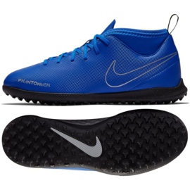 Nike Phantom Vsn Club Df Tf Jr AO3294-400 fodboldsko flerfarvet blå