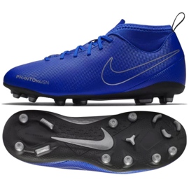 Nike Phantom Vsn Club Df Fg Mg Jr AO3288-400 fodboldsko flerfarvet blå
