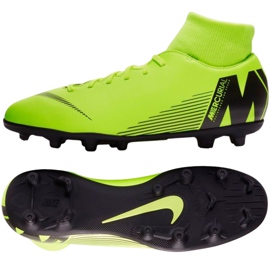 Nike Mercurial Superfly 6 Club Mg M AH7363-701 fodboldsko flerfarvet grøn