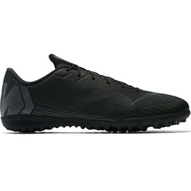 Nike Mercurial Vapor X 12 Academy Tf M AH7384-001 fodboldsko sort sort