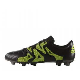 Adidas X 15.3 FG / AG Læder B26971 fodboldsko sort sort