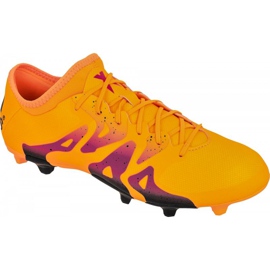 Adidas X 15.2 FG / AG M S74672 fodboldstøvler orange orange