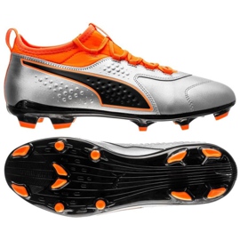 Fodboldstøvler Puma One 3 Lth Fg M 104743 01 flerfarvet flerfarvet
