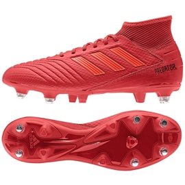 Adidas Predator 19.3 Sg M D97958 fodboldstøvler rød rød