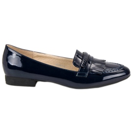 Lakerede mokasiner blå