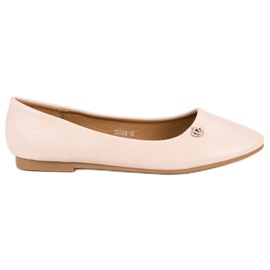 Beige ballerinaer flerfarvet