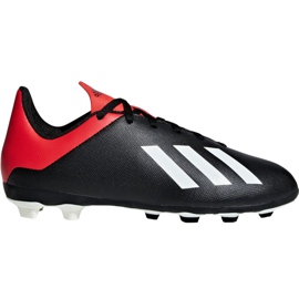 Adidas X 18.4 FxG Jr BB9378 fodboldstøvler sort sort