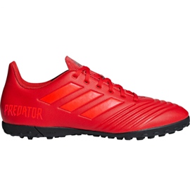 Adidas Predator 19.4 Tf M D97973 fodboldstøvler rød rød