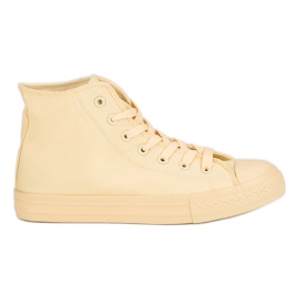 Høje sneakers gul