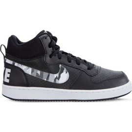 Nike Court Borough Mid Gs 008 Sort Multi Farve flerfarvet