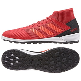 Adidas Predator 19.3 Tf M D97962 fodboldstøvler rød appelsiner og røde