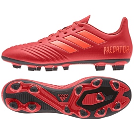 Adidas Predator 19.4 FxG M D97970 fodboldstøvler flerfarvet rød
