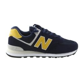 New Balance ML574SMB PIGMENT MED Messing gul marine blå
