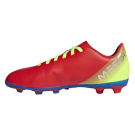 Adidas Nemeziz Messi 18.4 FxG Jr CM8630 fodboldstøvler flerfarvet rød
