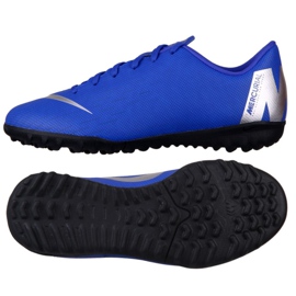 Nike Mercurial VaporX 12 Academy Gs Tf Jr AH7342-400 fodboldsko blå blå