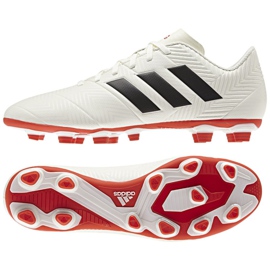 Adidas Nemeziz 18.4 FxG M D97992 fodboldstøvler flerfarvet hvid