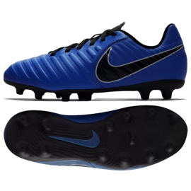 Nike Jnr Tiempo Legend 7 Club Mg Jr AO2300-400 fodboldsko flerfarvet blå