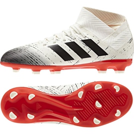 Adidas Nemeziz 18.3 FG Jr CM8508 fodboldstøvler hvid