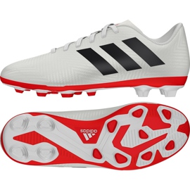 Adidas Nemeziz 18.4 FxG Jr CM8510 fodboldstøvler flerfarvet hvid