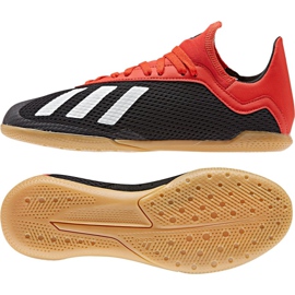 Indendørs sko adidas X 18.3 Fg Jr BB9395 sort flerfarvet