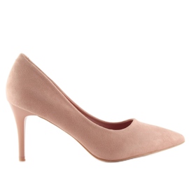 Komfortable pumps på en lyserød LE012P Pink pin
