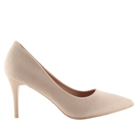 Komfortable pumper på en beige LE012P Beige pin