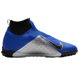 Nike Phantom Vsn Academy Df Tf Jr AO3292-400 fodboldsko blå blå